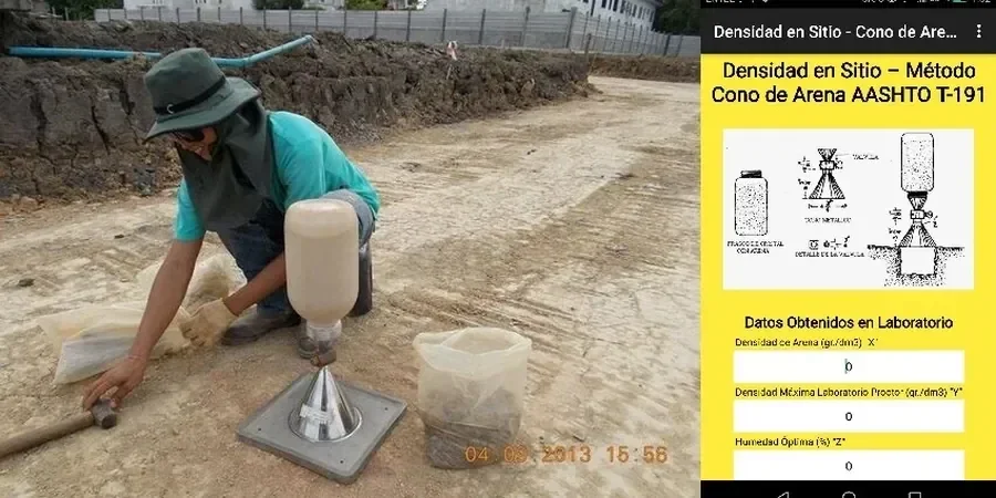 Densidad de Campo con Cono de Arena en Alto Hospicio: Control Real en Sitio